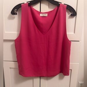Babaton Pink Sleeveless Flowy Tank Top